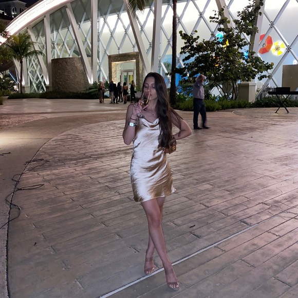 Urban outfitters Satin Tie shoulder Slip Dress - Picture 5 of 6